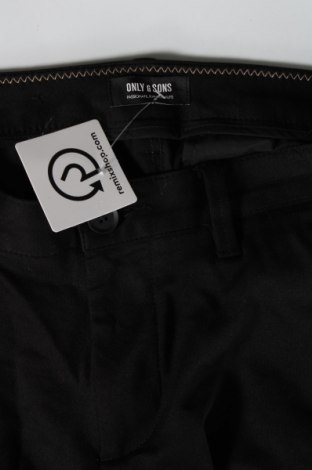 Мъжки панталон Only & Sons, Размер M, Цвят Черен, Цена 14,26 лв.