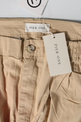 Мъжки панталон Pier One, Размер L, Цвят Бежов, Цена 18,40 лв.