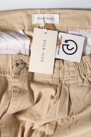 Мъжки панталон Pier One, Размер XXL, Цвят Бежов, Цена 15,64 лв.