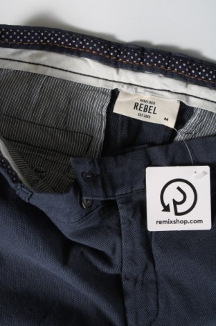 Ανδρικό παντελόνι Rebel, Μέγεθος M, Χρώμα Μπλέ, Τιμή 7,82 €