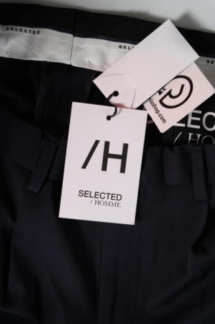 Мъжки панталон Selected Homme, Размер L, Цвят Син, Цена 95,00 лв.