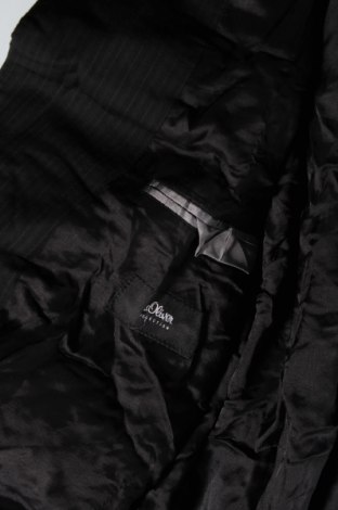 Ανδρικό σακάκι S.Oliver, Μέγεθος L, Χρώμα Μαύρο, Τιμή 26,60 €