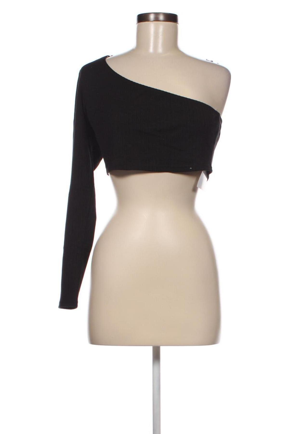 Γυναικεία μπλούζα Glamour, Μέγεθος L, Χρώμα Μαύρο, Τιμή 2,40 €