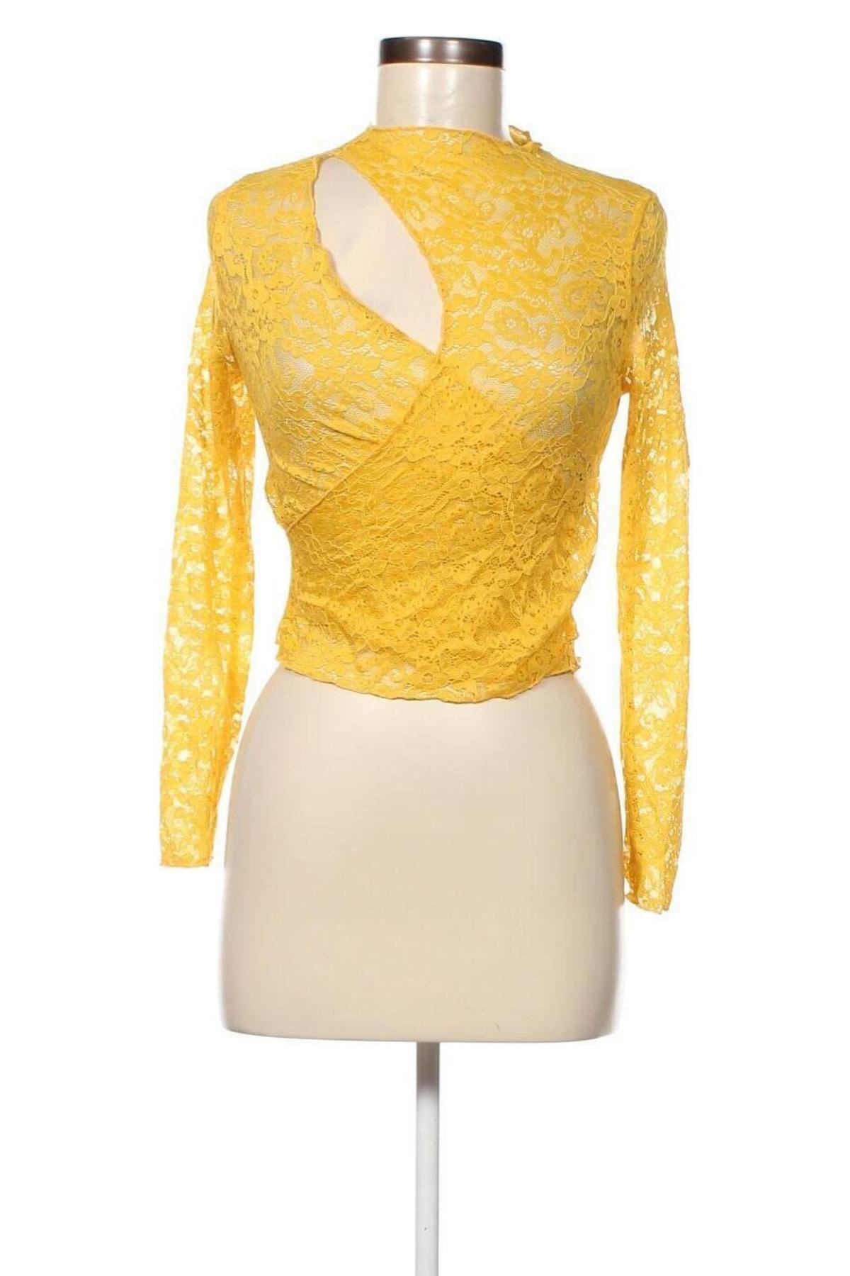 Дамска блуза SHEIN, Размер M, Цвят Жълт, Цена 31,00 лв.