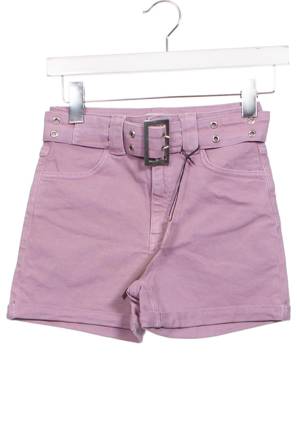Дамски къс панталон NA-KD, Размер XS, Цвят Лилав, Цена 15,84 лв.