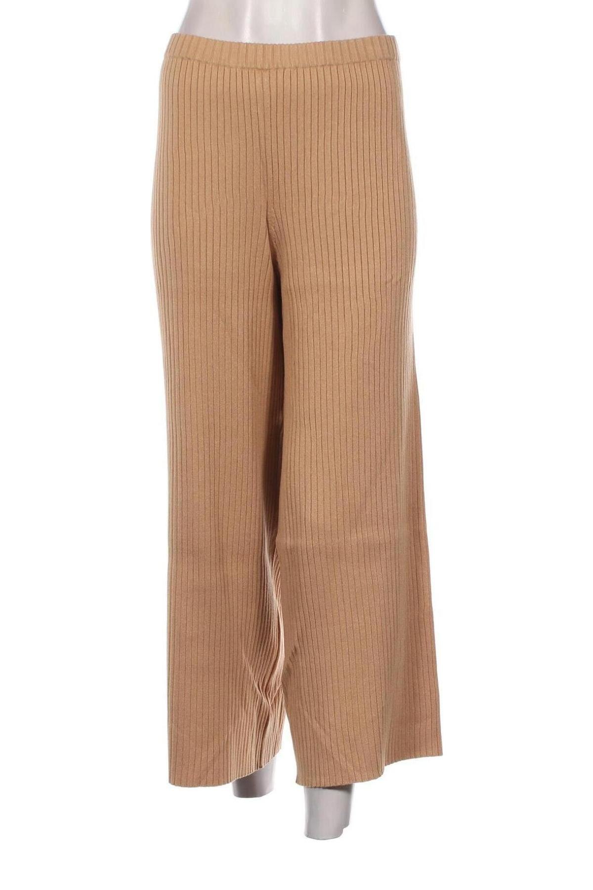 Дамски панталон Monki, Размер L, Цвят Кафяв, Цена 13,72 лв.