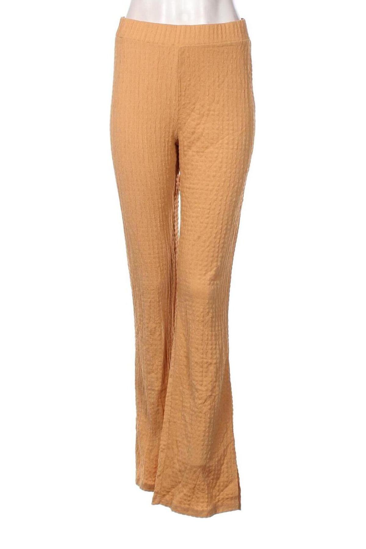 Дамски панталон Pieces, Размер M, Цвят Бежов, Цена 14,04 лв.