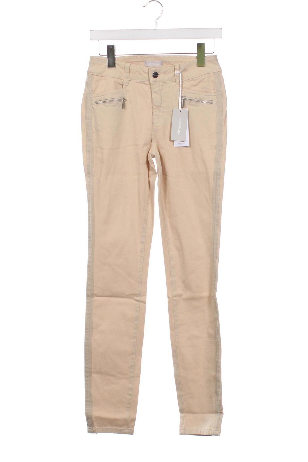 Pantaloni de femei Tamaris, Mărime XS, Culoare Bej, Preț 40,07 Lei