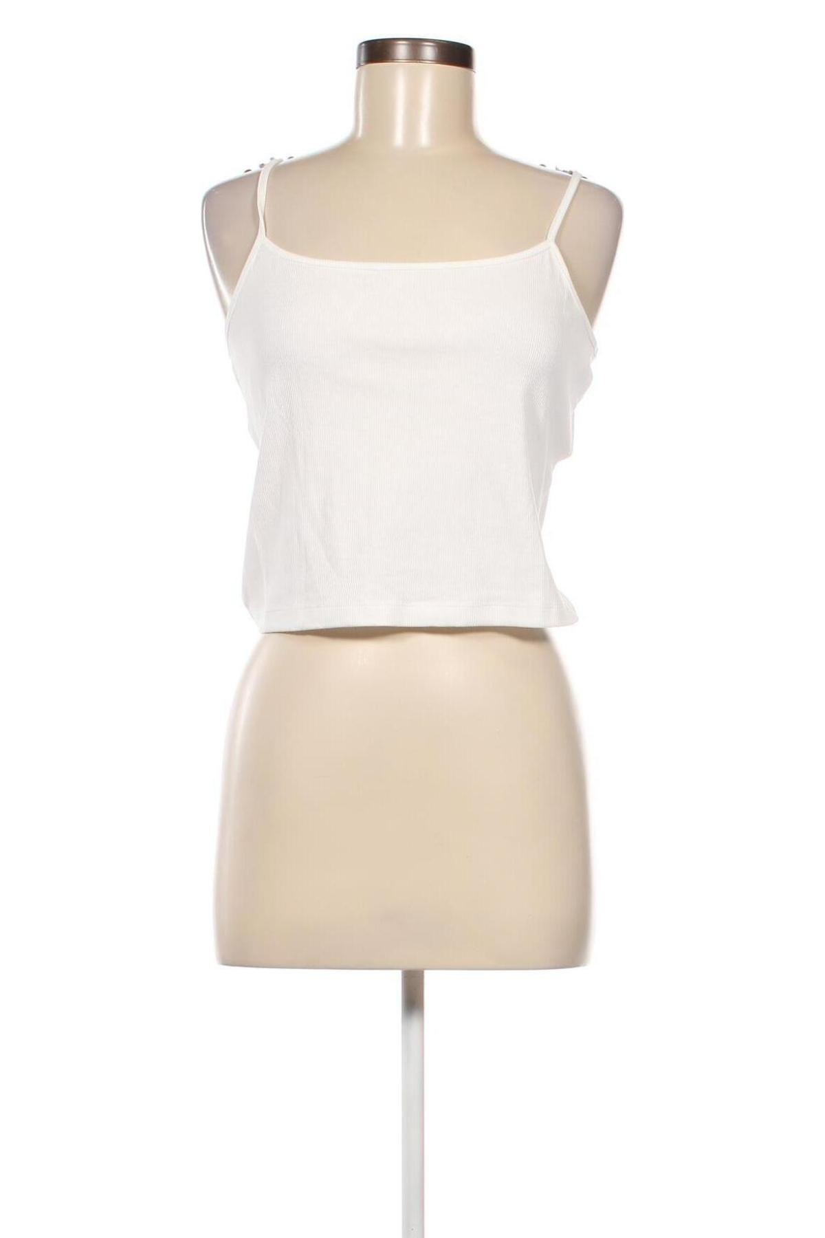 Γυναικείο αμάνικο μπλουζάκι Even&Odd, Μέγεθος L, Χρώμα Λευκό, Τιμή 3,57 €