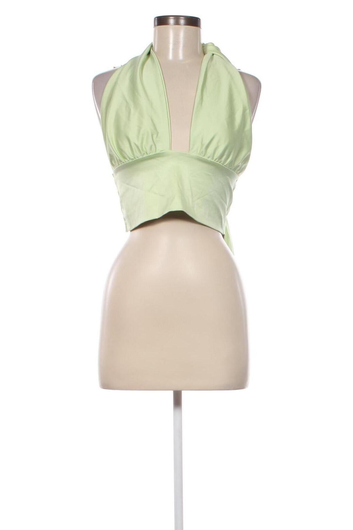 Γυναικείο αμάνικο μπλουζάκι Gina Tricot, Μέγεθος XL, Χρώμα Πράσινο, Τιμή 4,45 €