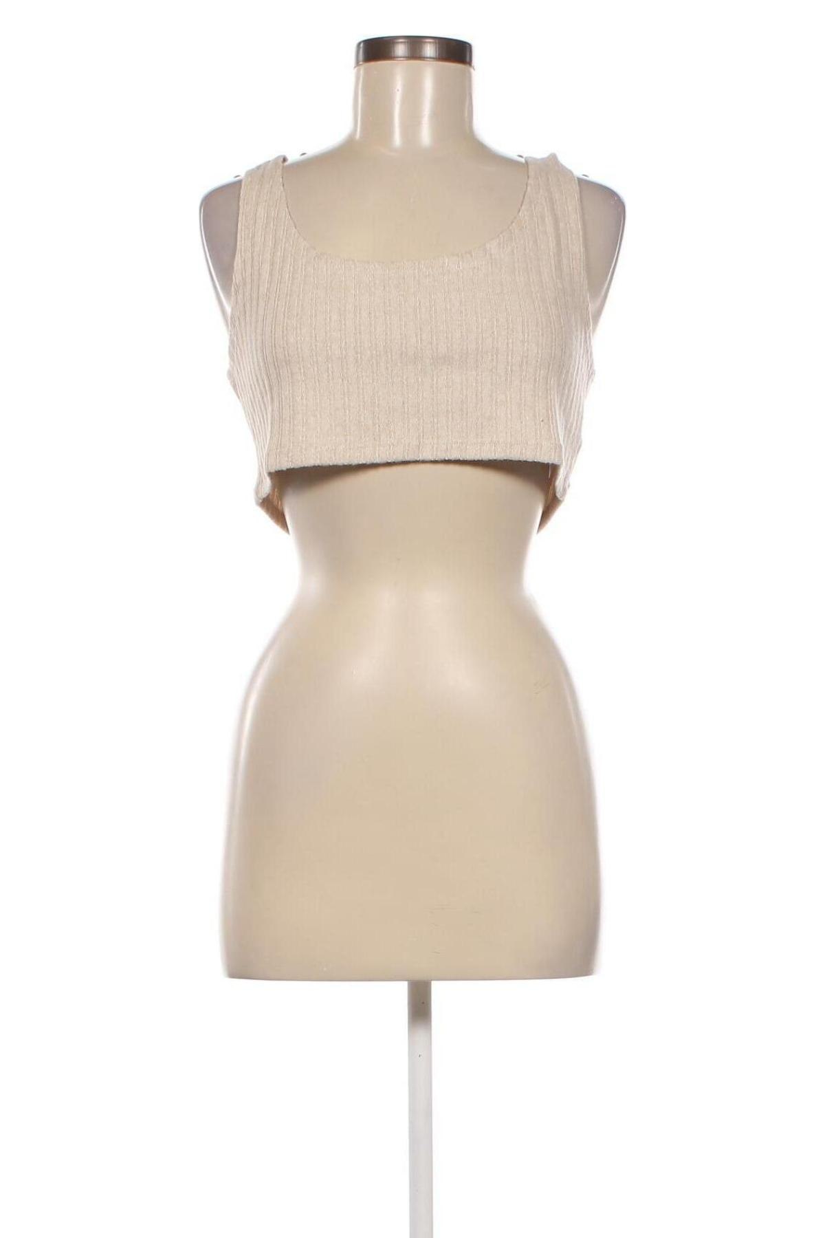 Γυναικείο αμάνικο μπλουζάκι Topshop, Μέγεθος XL, Χρώμα  Μπέζ, Τιμή 2,84 €