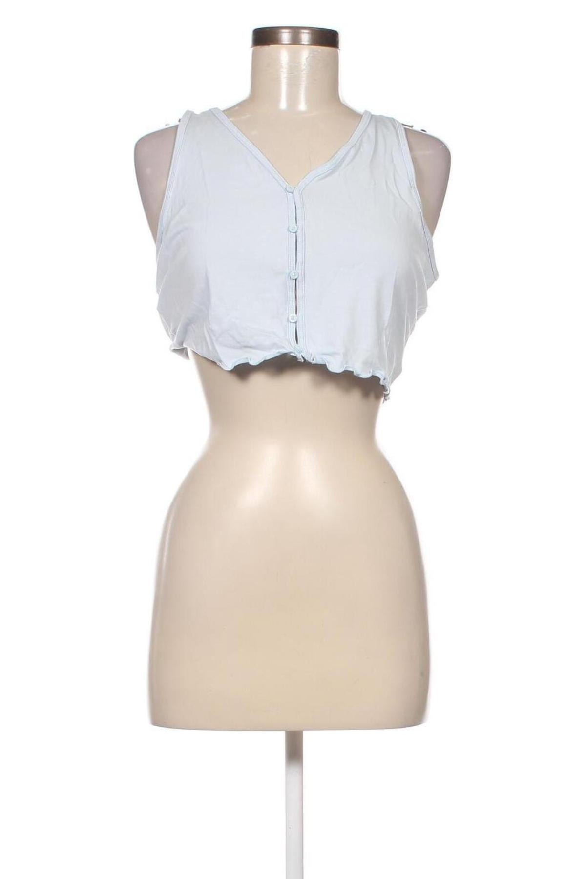 Γυναικείο αμάνικο μπλουζάκι Weekday, Μέγεθος L, Χρώμα Μπλέ, Τιμή 3,14 €