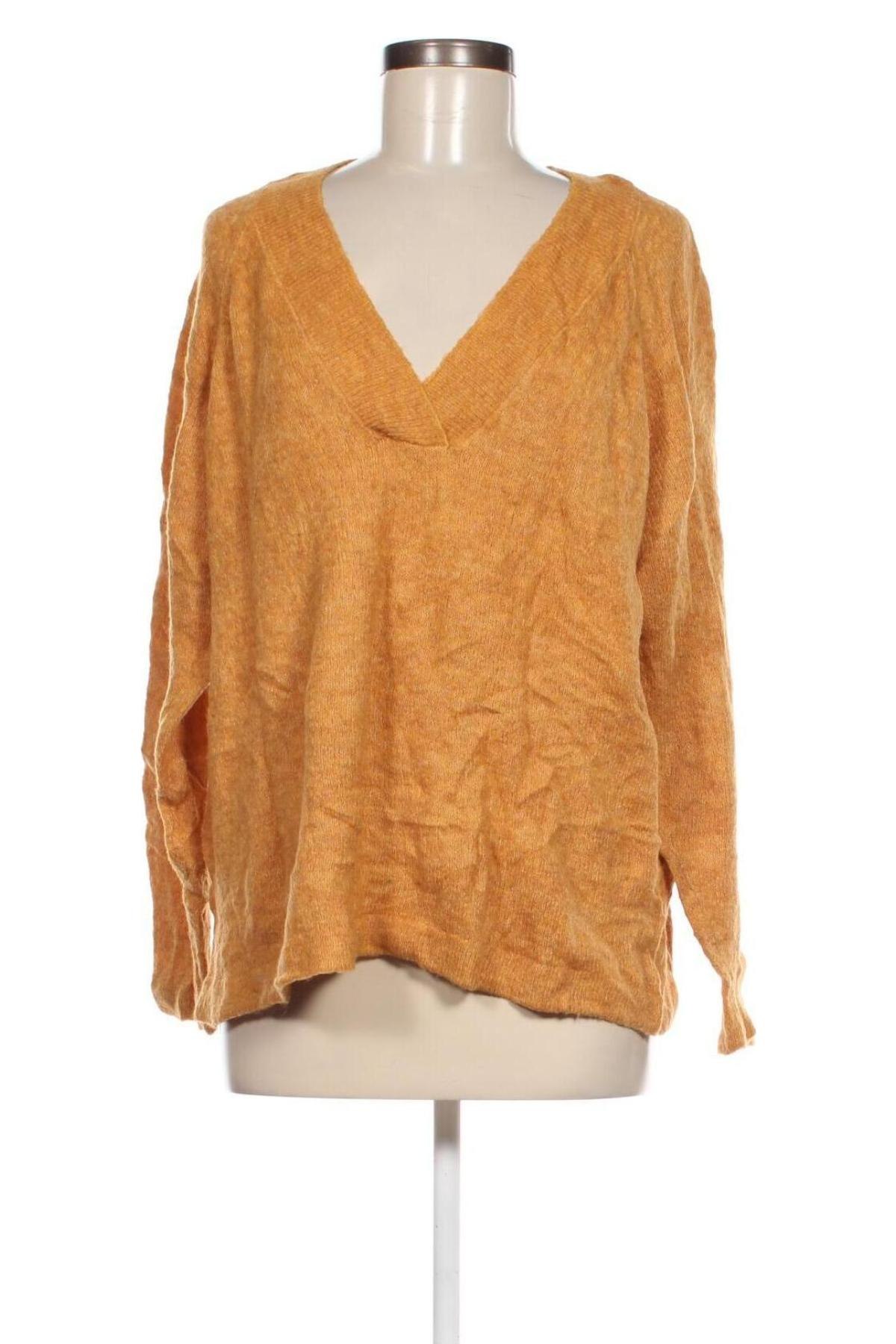 Дамски пуловер Ichi, Размер L, Цвят Жълт, Цена 4,35 лв.