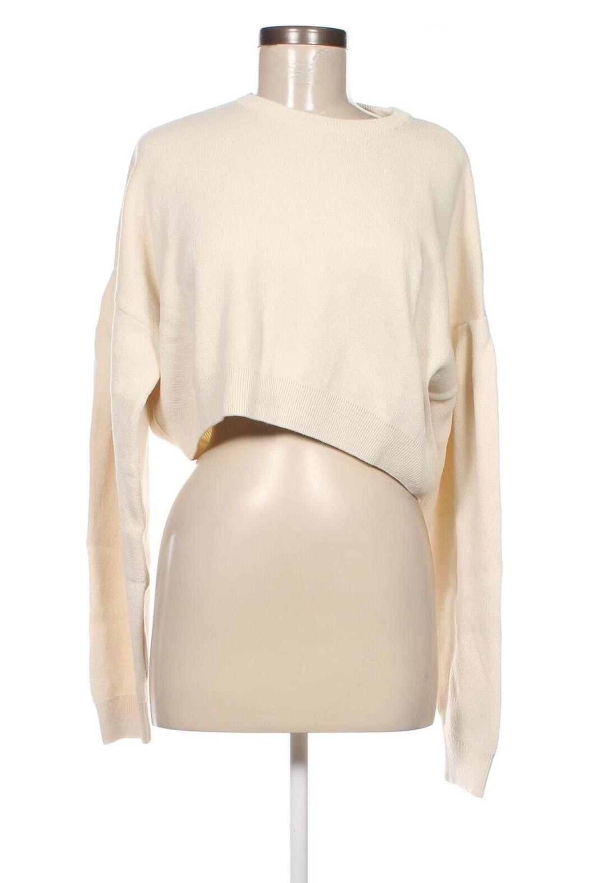 Γυναικείο πουλόβερ NA-KD, Μέγεθος L, Χρώμα Εκρού, Τιμή 13,46 €