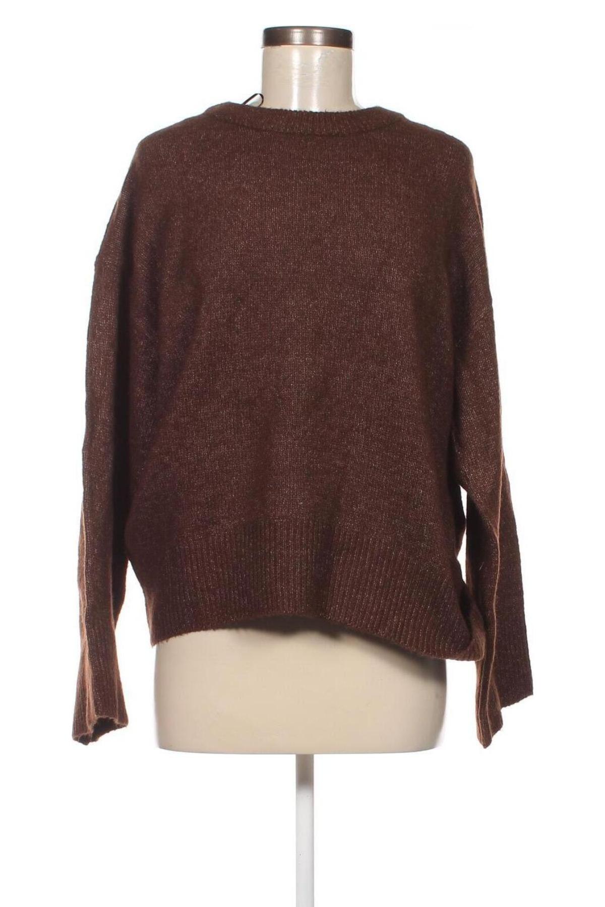 Γυναικείο πουλόβερ Pieces, Μέγεθος M, Χρώμα Καφέ, Τιμή 11,97 €