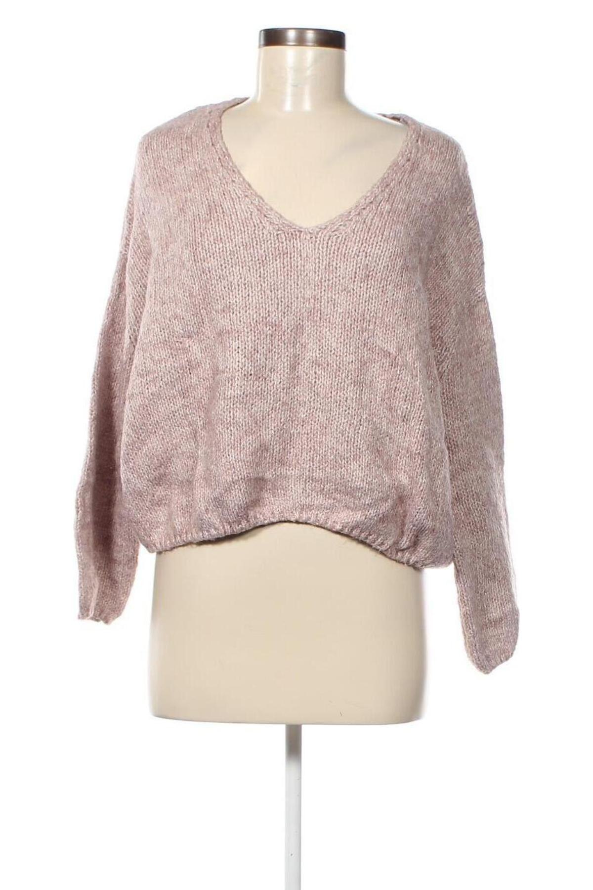 Дамски пуловер Pull&Bear, Размер S, Цвят Розов, Цена 4,35 лв.