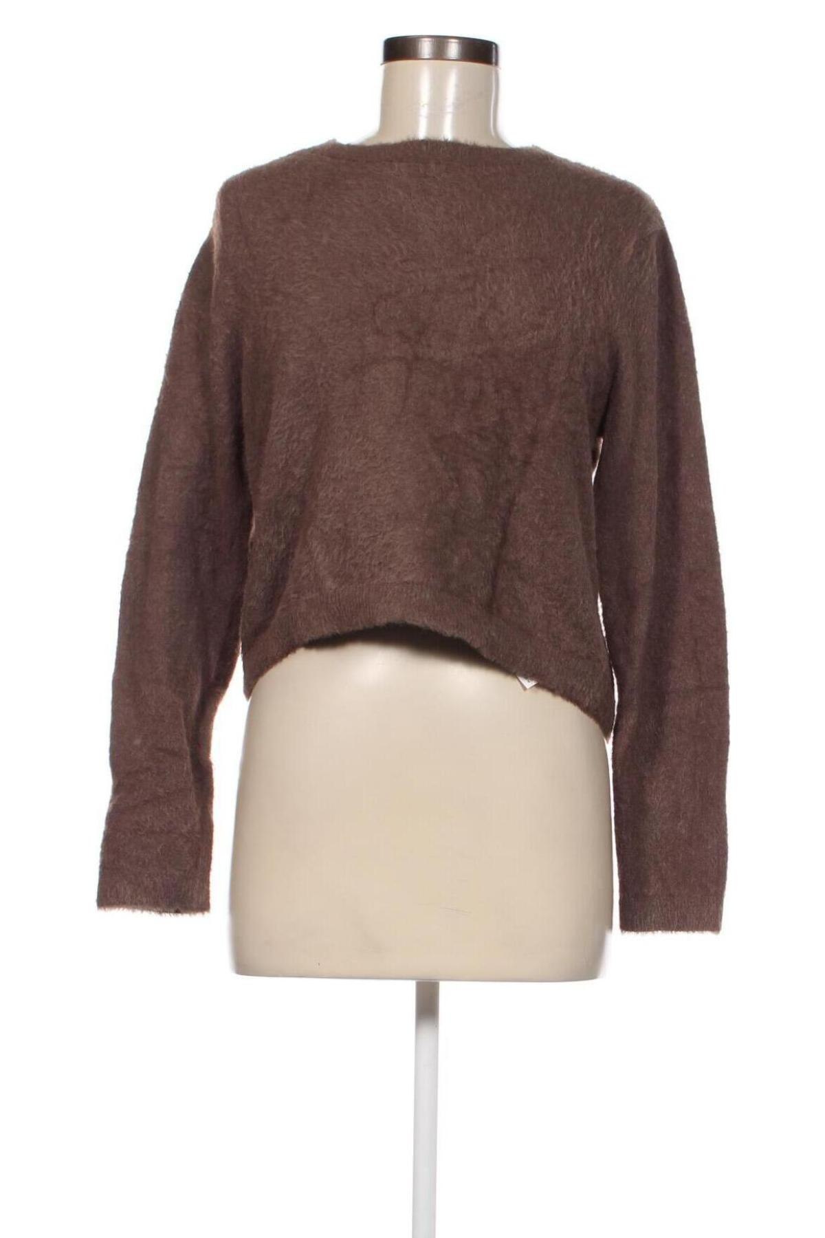 Дамски пуловер Pull&Bear, Размер L, Цвят Кафяв, Цена 5,22 лв.