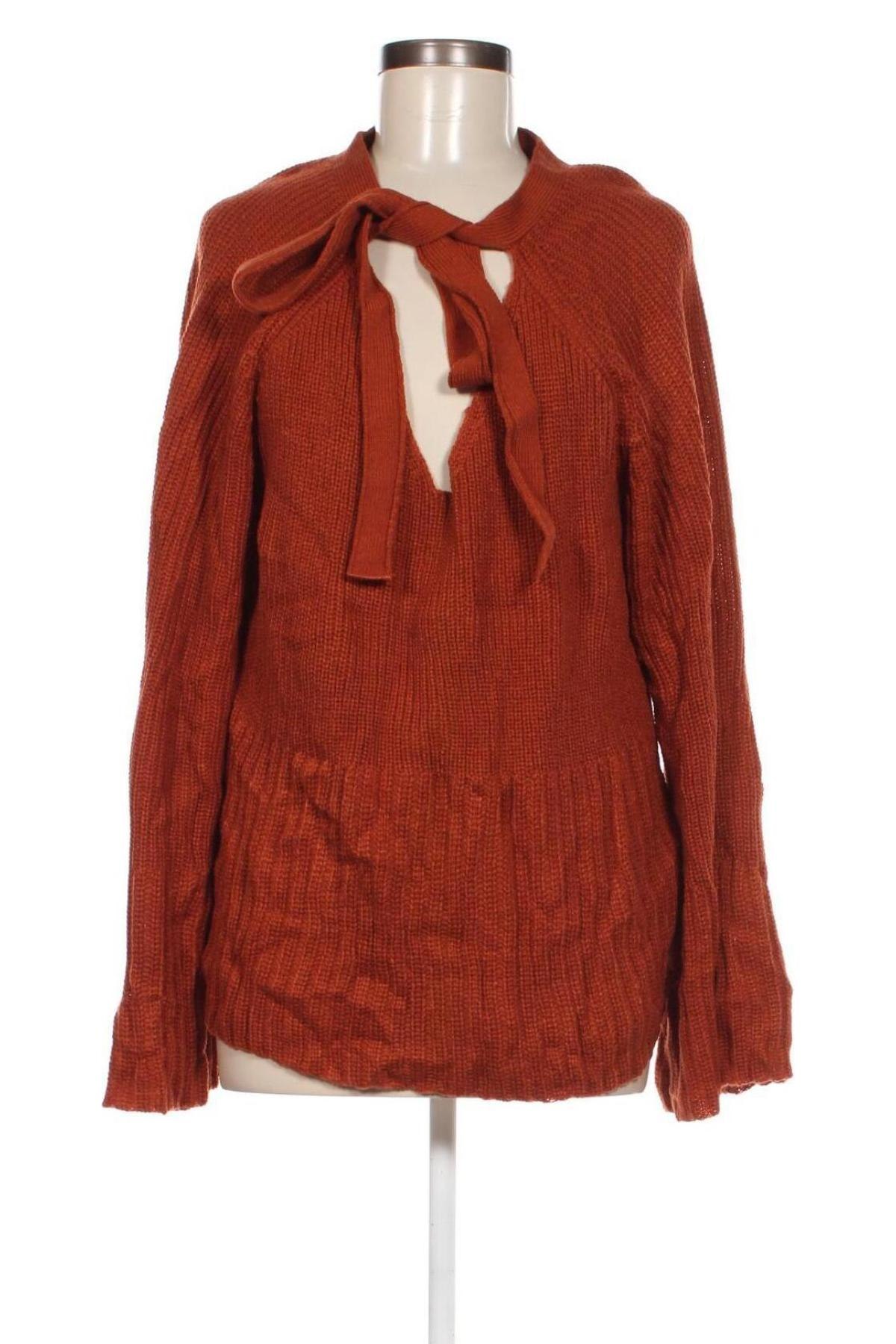 Дамски пуловер SHEIN, Размер XL, Цвят Кафяв, Цена 9,66 лв.
