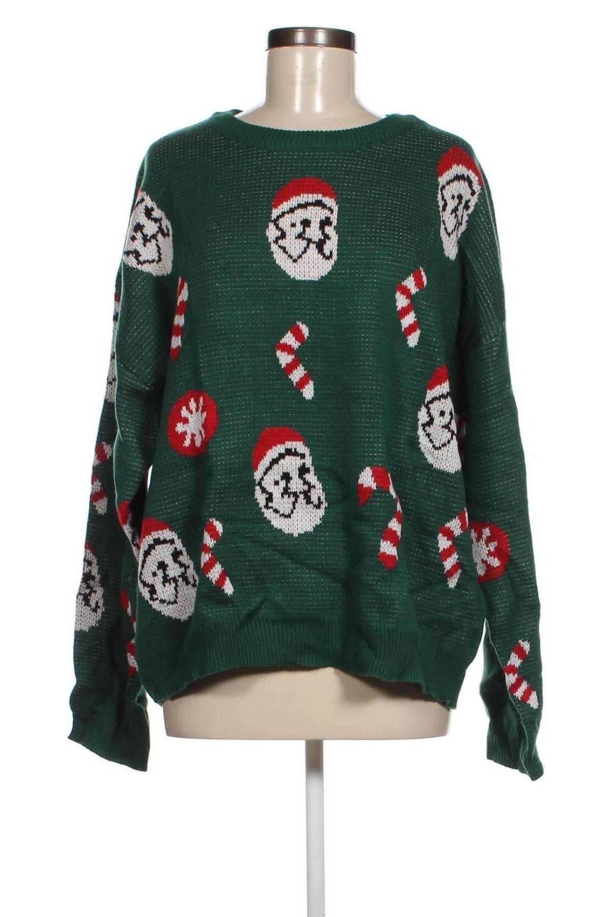 Γυναικείο πουλόβερ SHEIN, Μέγεθος XXL, Χρώμα Πράσινο, Τιμή 6,88 €
