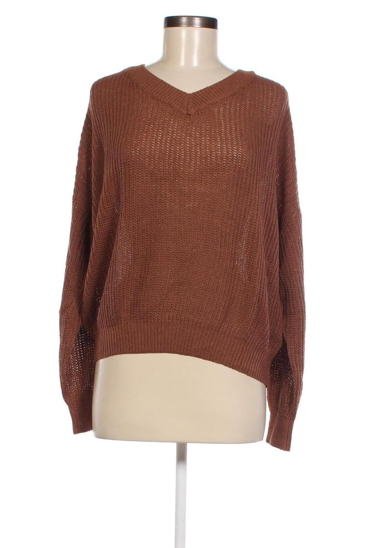 Дамски пуловер SHEIN, Размер M, Цвят Кафяв, Цена 10,58 лв.