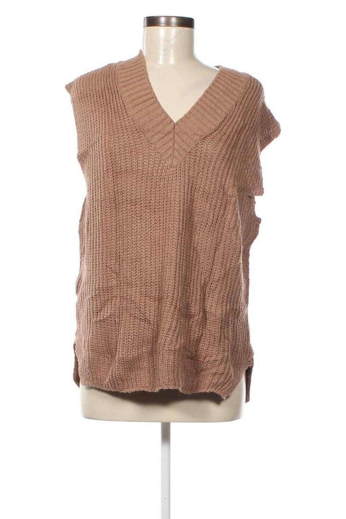 Γυναικείο πουλόβερ Two by Two, Μέγεθος L, Χρώμα  Μπέζ, Τιμή 2,45 €
