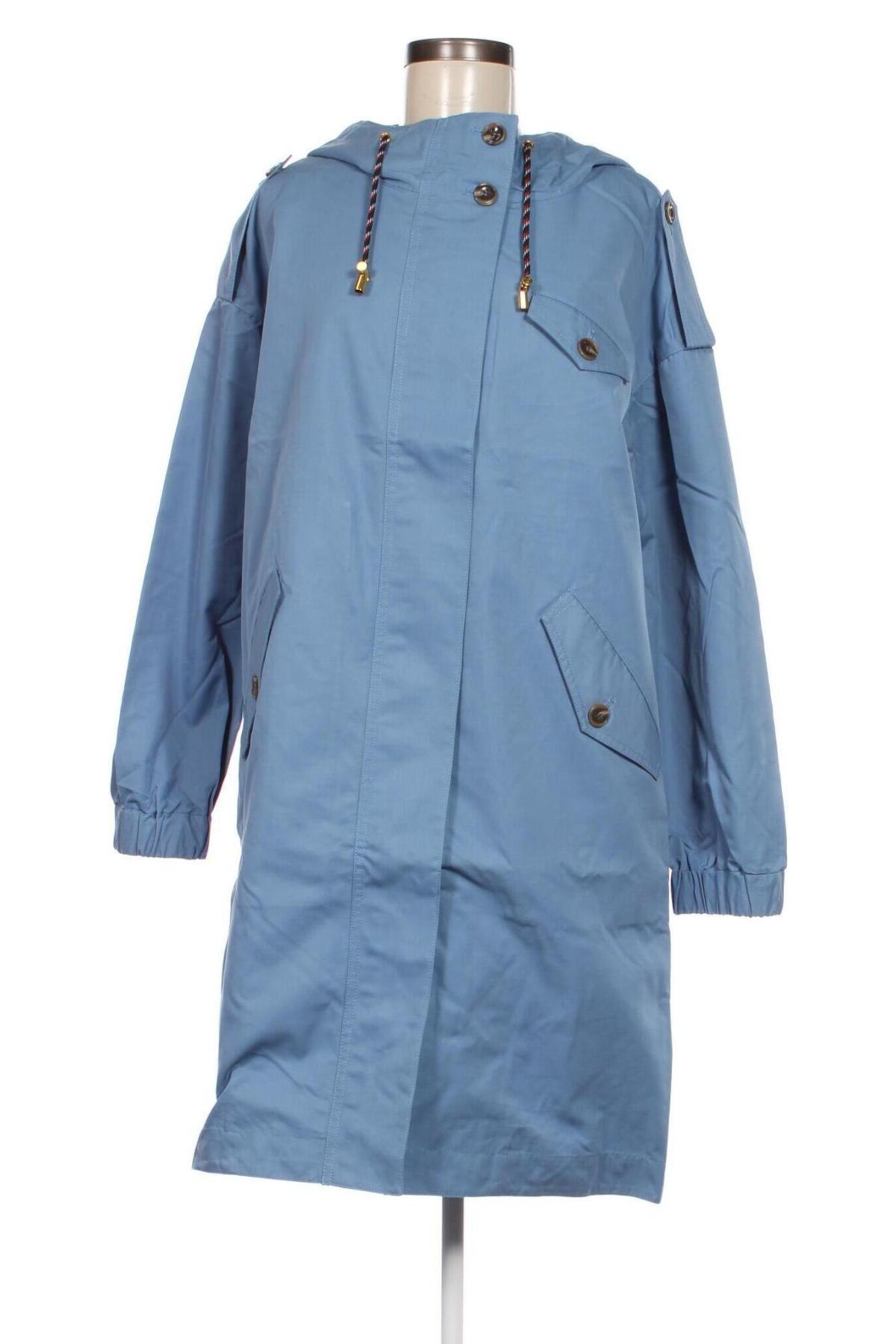 Damen Trenchcoat Noa Noa, Größe M, Farbe Blau, Preis 60,22 €