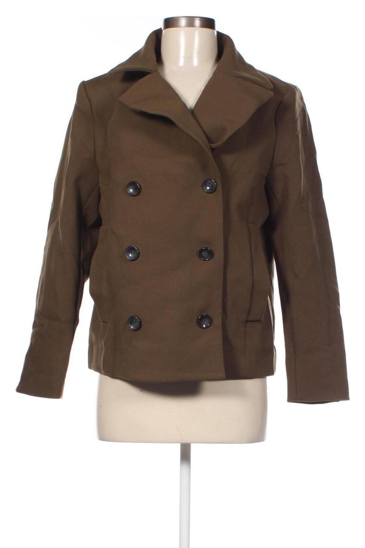 Dámský kabát  H&M, Velikost L, Barva Zelená, Cena  154,00 Kč