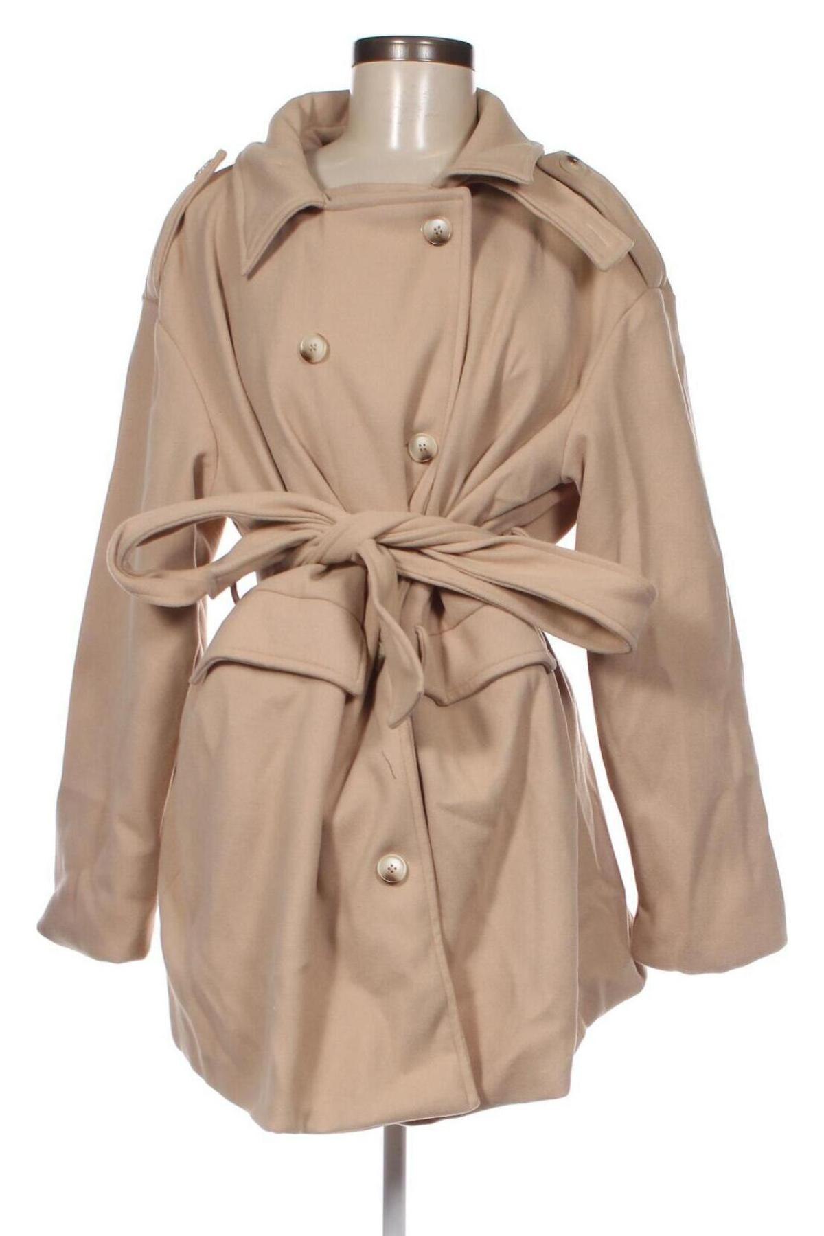 Dámsky kabát  SHEIN, Veľkosť XL, Farba Béžová, Cena  10,64 €