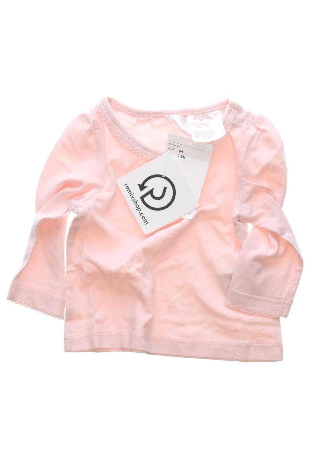 Детска блуза H&M, Размер 1-2m/ 50-56 см, Цвят Розов, Цена 8,28 лв.