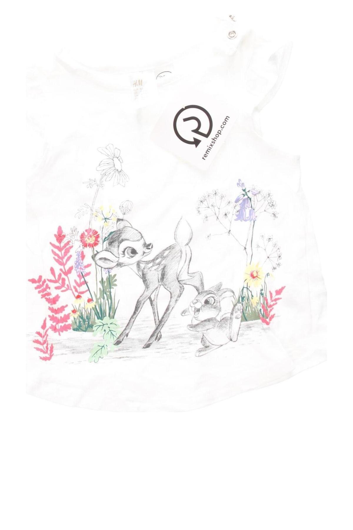 Παιδική μπλούζα H&M, Μέγεθος 12-18m/ 80-86 εκ., Χρώμα Λευκό, Τιμή 13,61 €