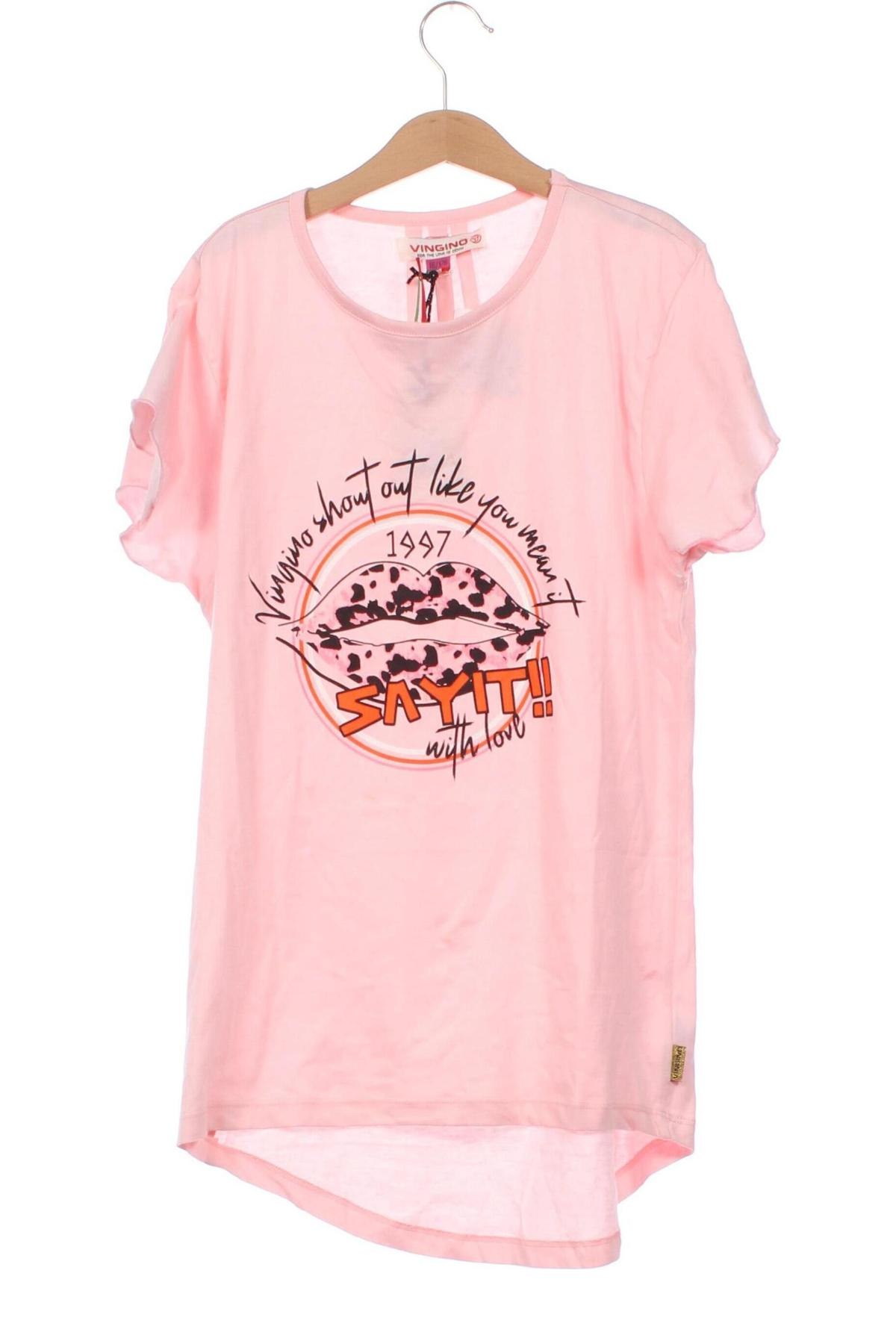 Dziecięcy T-shirt Vingino, Rozmiar 15-18y/ 170-176 cm, Kolor Różowy, Cena 30,04 zł