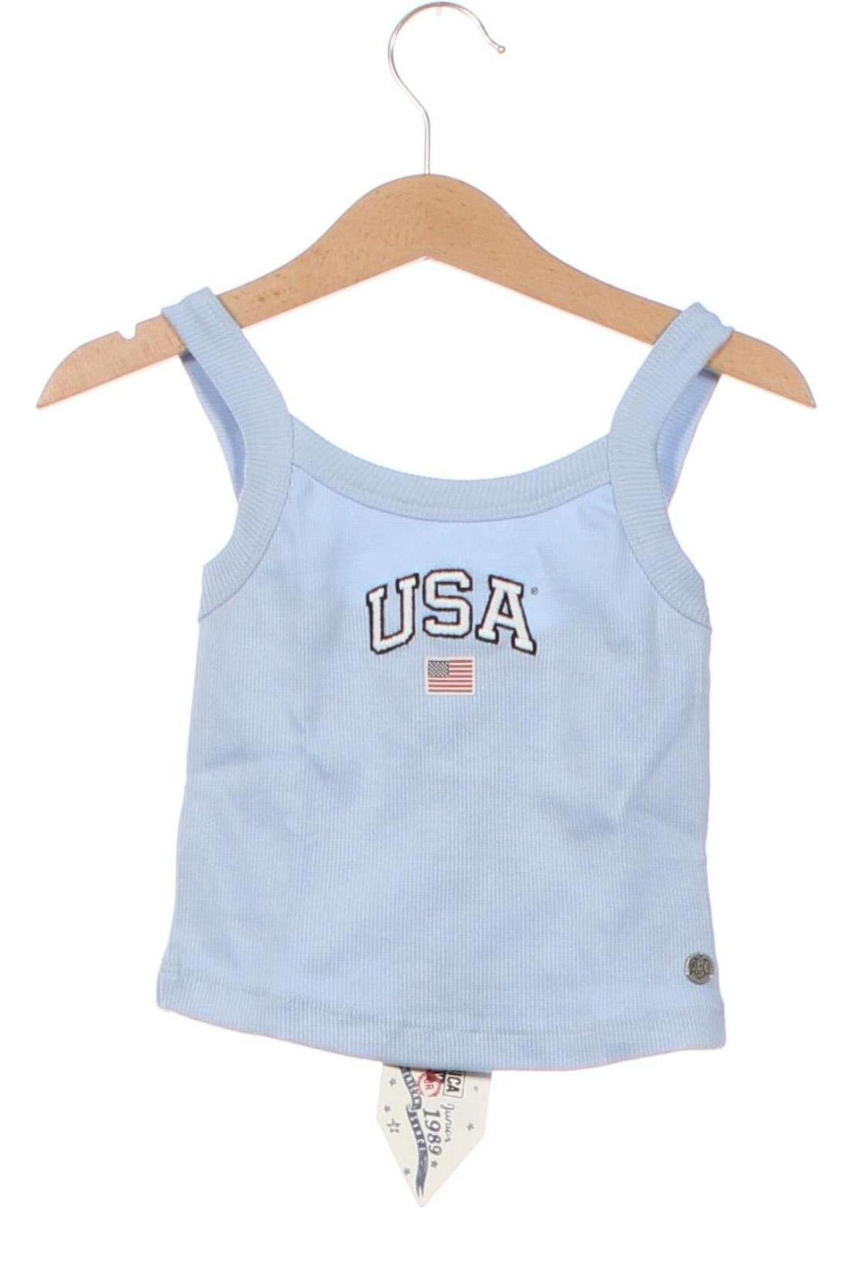 Μπλουζάκι αμάνικο παιδικό America Today, Μέγεθος 6-7y/ 122-128 εκ., Χρώμα Μπλέ, Τιμή 3,44 €