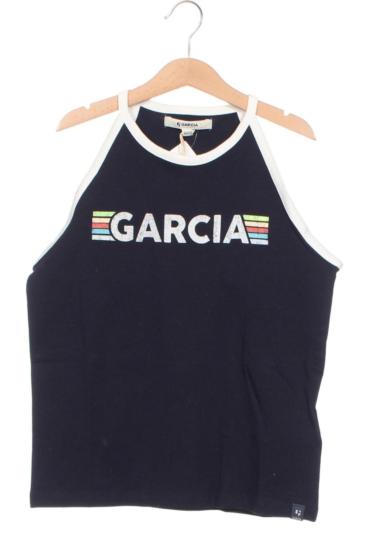 Μπλουζάκι αμάνικο παιδικό Garcia, Μέγεθος 14-15y/ 168-170 εκ., Χρώμα Μπλέ, Τιμή 3,42 €