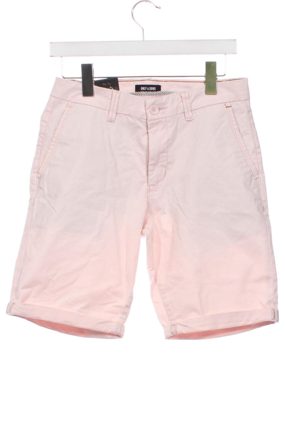 Ανδρικό κοντό παντελόνι Only & Sons, Μέγεθος S, Χρώμα Ρόζ , Τιμή 5,98 €