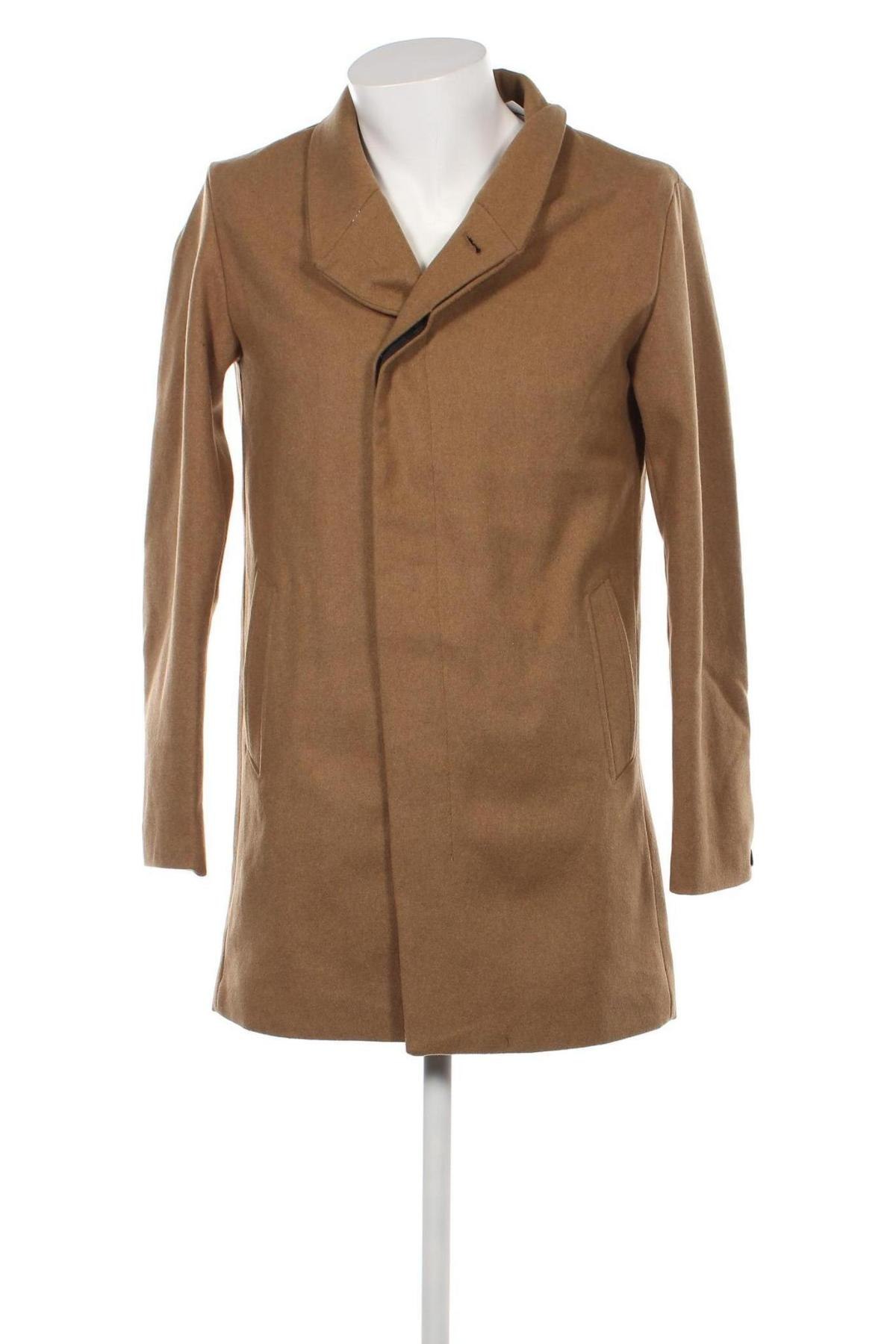 Ανδρικά παλτό Jack & Jones, Μέγεθος M, Χρώμα Καφέ, Τιμή 20,29 €