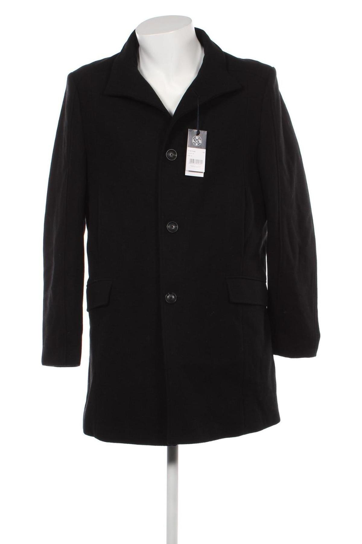 Мъжко палто Lerros, Размер L, Цвят Черен, Цена 309,00 лв.