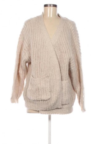 Cardigan de damă Bershka, Mărime S, Culoare Bej, Preț 33,99 Lei