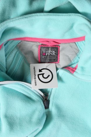 Damen Fleece Shirt Think Pink, Größe L, Farbe Blau, Preis € 20,99