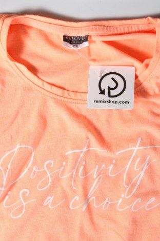 Damen T-Shirt Beloved, Größe XXL, Farbe Orange, Preis € 6,49