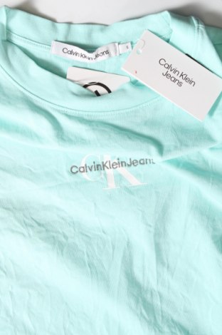 Γυναικείο t-shirt Calvin Klein Jeans, Μέγεθος S, Χρώμα Μπλέ, Τιμή 50,99 €