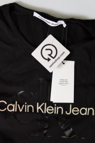 Γυναικείο t-shirt Calvin Klein Jeans, Μέγεθος XS, Χρώμα Μαύρο, Τιμή 28,99 €