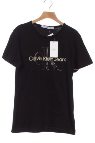 Damen T-Shirt Calvin Klein Jeans, Größe XS, Farbe Schwarz, Preis 27,99 €