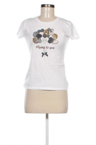 Γυναικείο t-shirt Liu Jo, Μέγεθος S, Χρώμα Λευκό, Τιμή 28,13 €