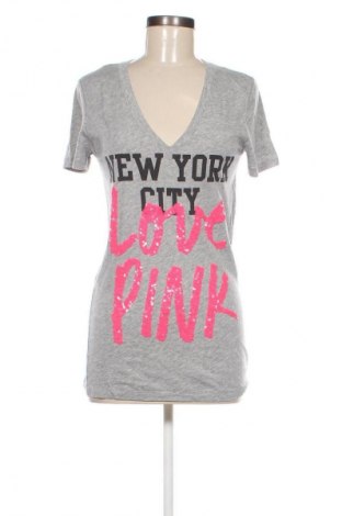 Damski T-shirt Pink by Victoria's Secret, Rozmiar M, Kolor Szary, Cena 24,99 zł