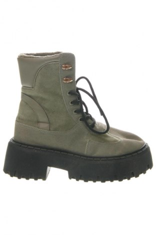 Damen Stiefeletten, Größe 36, Farbe Grün, Preis 20,99 €