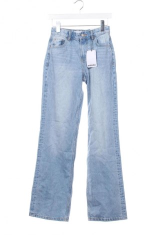 Damskie jeansy Bershka, Rozmiar XXS, Kolor Niebieski, Cena 66,99 zł