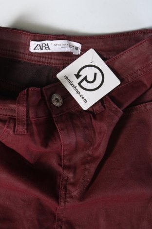 Дамски дънки Zara, Размер XS, Цвят Червен, Цена 13,99 лв.