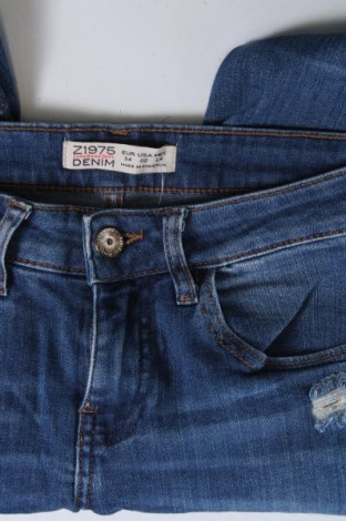 Damskie jeansy Zara, Rozmiar XS, Kolor Niebieski, Cena 62,92 zł