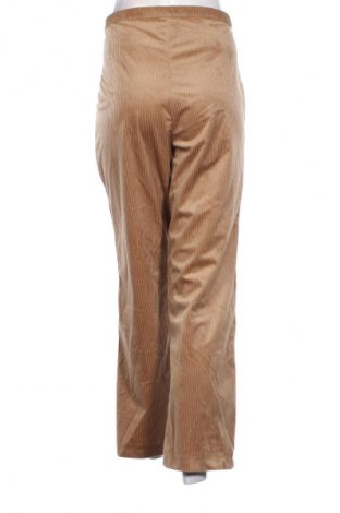 Pantaloni de velvet de femei, Mărime L, Culoare Bej, Preț 38,99 Lei