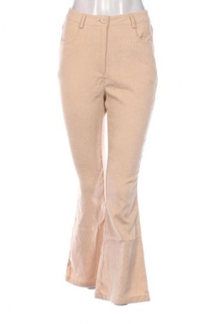 Pantaloni de velvet de femei, Mărime XS, Culoare Bej, Preț 29,99 Lei